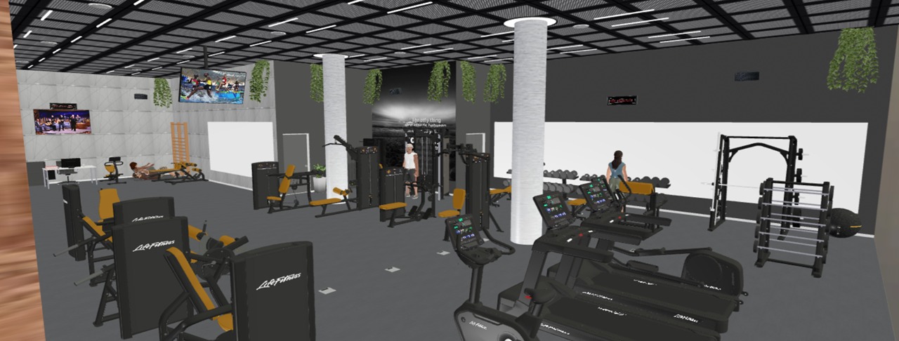 הדמיית תכנון חדר כושר בחברות וארגונים
